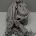 BOURINA Light Grey Throw Blanket 50x60 Inches Throw Textured Solid Soft Sofa Couch Decorative Knit Blanket