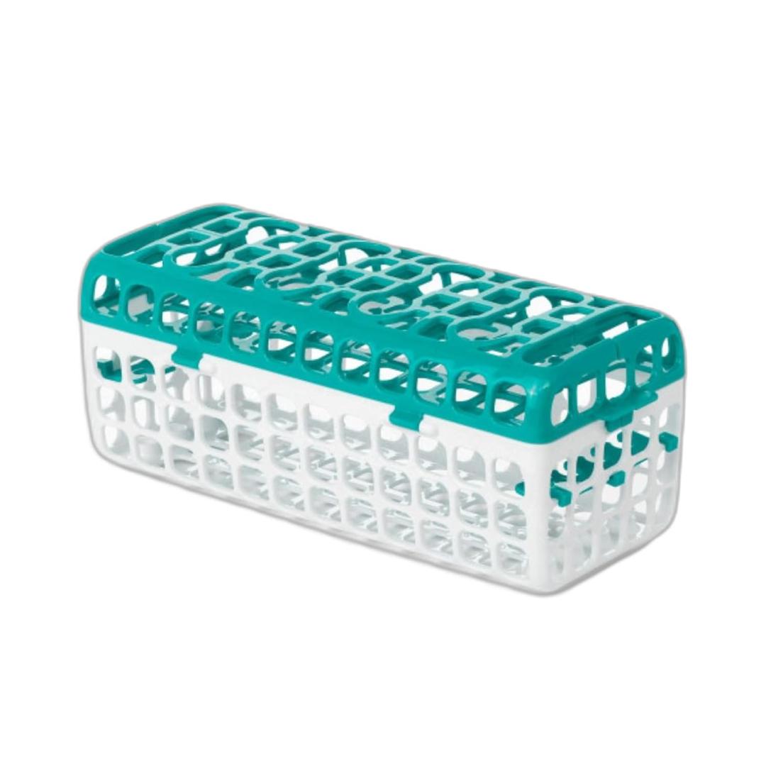 OXO Tot Dishwasher Basket for Bottle Parts & Accessories, Teal 1 Count (Pack of 1)