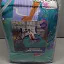 Disney Encanto Tropical Delight Pink and Aqua Flowers and Butterflies 4 Piece Toddler Bedding Set - Comforter, Fitted Bottom Sheet, Flat Top Sheet and Reversible Pillowcase