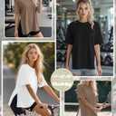 Huukeay 3 Pack Women's Oversized T Shirts Workout Tops (XXXL)