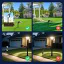 Solar Spot Lights Outdoor Waterproof IP65, 3 Modes Solar Lights Outdoor 35 LED Landscape Lighting, Spot Uplights for Garden Patio Yard Walkway Driveway House Backyard, 6 Pack Warm White(3000K)