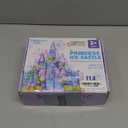 SKTMYY Magnetic Tiles for Kids,114pcs 3D Diamond Princess Ice Castle, Magnetic Tiles Age 3-5 4-8,STEM Educational Toys for Girls Kids Birthday Gift