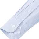 Lion Nardo Mens Dress Shirts Long Sleeve Button Down Shirt Wrinkle Free Stripe Dress Shirt Regular Fit Business Casual Shirts (M)