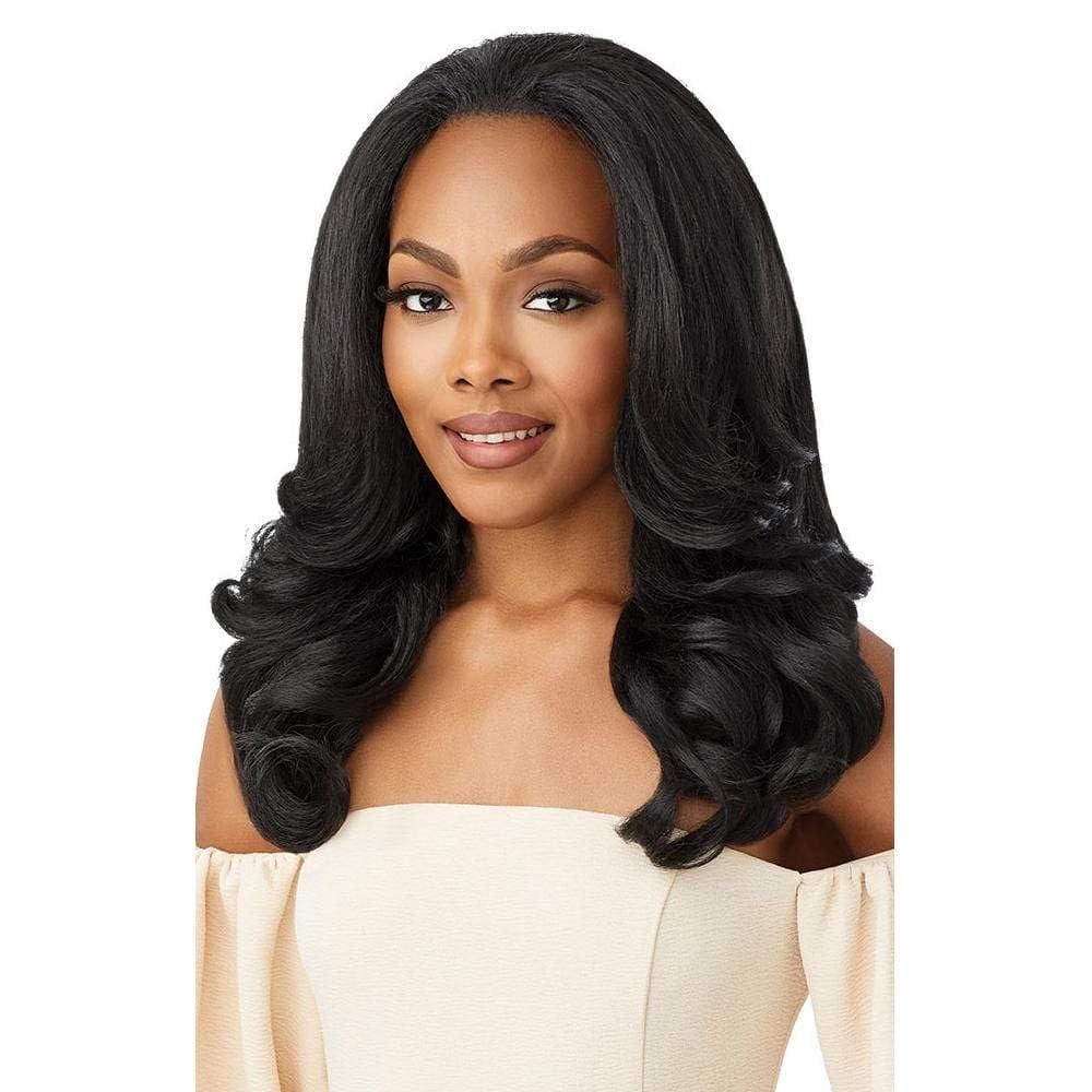 Outre Quick Weave Self Styled in 60 Seconds Neesha Soft & Natural New Half Wig Cap Laysflat Requires Less Leave Out NEESHA H301 (2)
