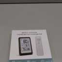 Indoor Outdoor Thermometer Wireless Weather Station, Internal External Thermometer Hygrometer, Home Batteryoperated Temperature Humiditymonitors330 Feet (About 100 Meters) Backlight Display (Black and White)
