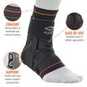 Amazon.com: Shock Doctor Ultra Knit Ankle Brace W/Figure 6 Strap & Stays : Health & Household L
