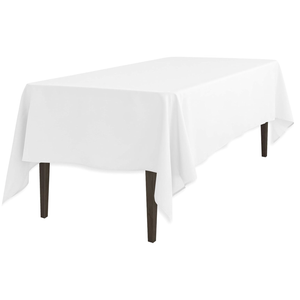 LinenTablecloth 60 x 102-Inch Rectangular Polyester Tablecloth White