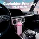 24 oz Insulated Water Bottle with Straw: Meoky Stainless Steel Metal Water Bottle with 2-in-1 Lid - Leak Proof, Cold for 24 Hours, Fits in Car Cup Holder, BPA-Free for Travel Sports Gym, Cream