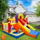 Umbalir Bounce House, Inflatable Bounce House for Kids 3-10, Kids Bounce House with Long Slide, Ball Pit/Pool, Obstacles, Tunnel, Climbing Wall, Bouncy House Indoor & Outdoor Toddler Bouncy Fun