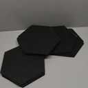 12 Pack Acoustic Panels with Self-Adhesive 12"X10"X0.4" Sound Proof Foam Panels for Walls, High Density Soundproof Wall Panels, Z-Line Hexagon Sound Dampening Panels for Home Studio Decor Office-Black