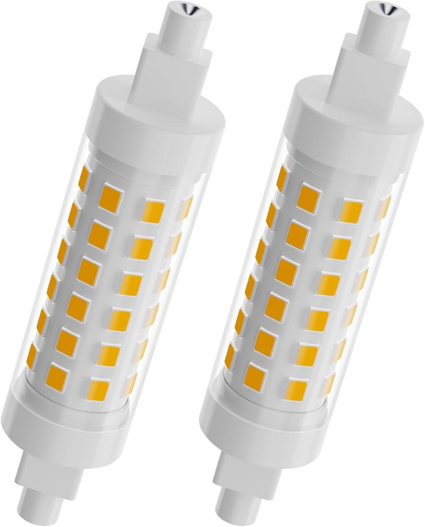 TAIYALOO R7S LED Bulb 78mm 100W T3 Halogen Bulb Equivalent Dimmable J Type Linear Double Ended Floodlight Bulbs for Work, Security, Landscape Lights, Floor Lamps, 120V 9W Warm White 3000K, Pack of 2