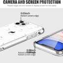LUHOURI Designed for iPhone 11 Pro Case with Screen Protector - Crystal Acrylic Clear for Women and Girls - Slim Fit Protective Phone Cover 5.8" - Little Ghosts