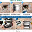 4" Upgrade Metal Dryer Vent Cover for House, Premium Stainless Steel Dryer Vent with 4 Screws Rubber Gasket, Best Exterior Wall Vent Cover with Louvre for Dryer Vents Range Hood Vent AC Vent