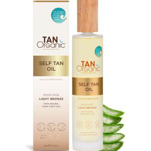 TanOrganic Self Tanning Oil Fake Tan Certified Organic Natural Vegan 100ml (3.5 Ounce)