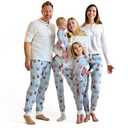 HonestBaby Family Matching Holiday Pajamas for Men, Women, Kids, Toddlers, Baby Boys, Girls, Unisex Pets, Evergreen, Small