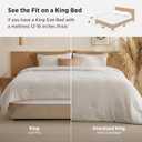 Bedsure King Size Comforter Set, Prewashed Bedding Beige