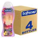 Softsoap Limited Edition Miami Sunrise Moisturizing Body Wash, Dermatologically Tested, pH Balanced, Plum and Freesia Scent, 20 fl oz, 4 Pack (20 Fl Oz (Pack of 4))
