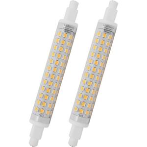 R7s LED Bulbs 118mm Dimmable 10W J118 J Type Light Bulb 80W Halogen Bulb Equivalent, Double Ended Base Flood Lights for Household Lighting Floodlight Replacement, 2PCS