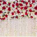 10X8FT Red Rose Wall Picture Backdrop Couple Photo Photography Background Festival Party Decoration Banner DH-165