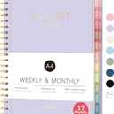 Aug 2026 - Dec 2027 Planner, Forvencer 17 Month Academic Planner 2026-2027, 8.5" x 11", Calendar Planner Weekly and Monthly, Daily Agenda Book, College School Supplies for Student Teacher, A4, Purple