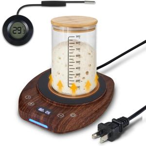 Sourdough Starter WarmerPrecise Control of Every 1F (70-120F)24-Hour Timer Intelligent Memory Heating Function Sourdough Starter Heater for Home Baking with Thermometer