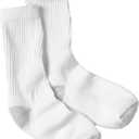 Hanes Women's Soft Moisture-Wicking Crew Socks (5-9, White - 10 Pack)