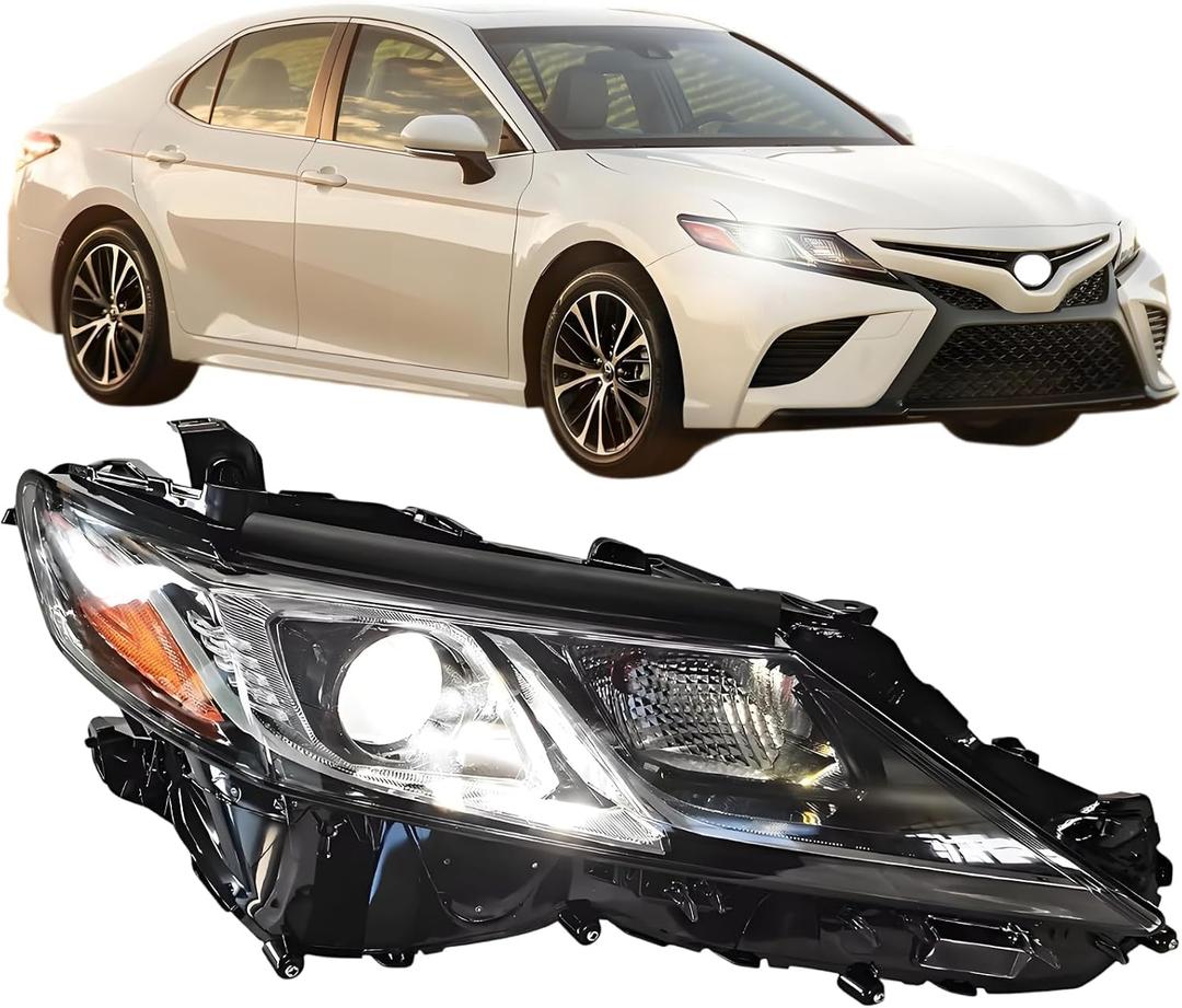 Right Hand Headlights Assembly For 2018-2024 Toyota Camry w/Projector Lens