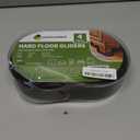 COVERCORNER Furniture Sliders for Hardwood Floors 4 PCS - 9 1/2 inch Sliders for Moving Furniture  Felt Furniture Pads for Hardwood Floors Brown