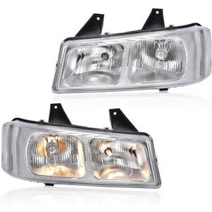 Headlights w/Bulbs Fit Chevy Express 1500 2003-2014/2500 3500 2003-2021