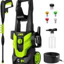Pressure Washer, Portable Power Washer, 4 Quick Connect Nozzles, High Pressure Cleaning Machine for Car Fence Driveway Patio Washing and More(Light Green)