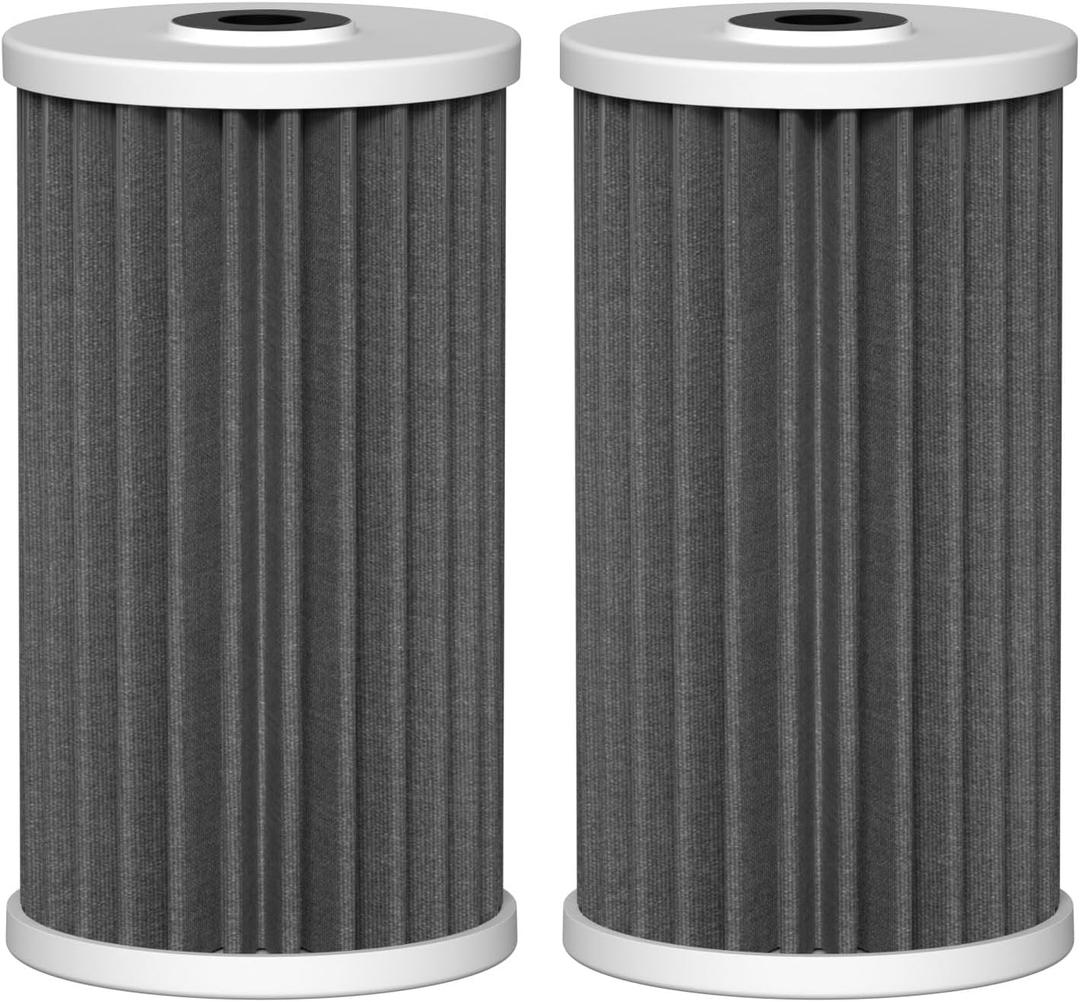 4.5"x10" 5 Micron Carbon Sediment Water Filter Replacement Cartridge Compatible with AO Smith Whole House Filtration Systems - AO-WH-PREL-RCP, 2 Pack