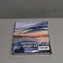 ARTISTRO x HANNAH M.P Professional Watercolor Paint Set Limited Edition with 24 colors in Bamboo Wooden Box (6ml XL Pans) - 2 Brushes, Watercolor Paper, Mixing Tray - Watercolor Set for Professionals Made by Professionals