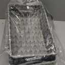 GRANNY SAYS Wicker Baskets for Storage, Waterproof Rattan Storage Baskets, Odorless Wicker Basket with Handles, Decorative Storage Containers, Gray Basket for Pantry Storage, 2-Pack (11 "L x 7 "W x 3 "H)