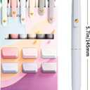 Ddaowanx Multicolor Pens, 4-in-1 Colored Ballpoint Pen 0.5mm Fine Point Smooth Writing,Nurse Accessories for Work,Gifts for Teen Girls,6-Count