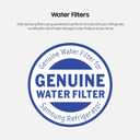 Samsung HAF-QIN-2P/EXP Genuine Refrigerator Water Filter, Reduces 99% of Harmful Contaminants for Clean, Clear Drinking Water, 6-Month Life, Easy Install, Pack of 2