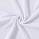 LovelyWholesale Graphic Crop Tops for Women Sexy Tie Front Top Summer Short Sleeve V Neck T Shirt (White, L)