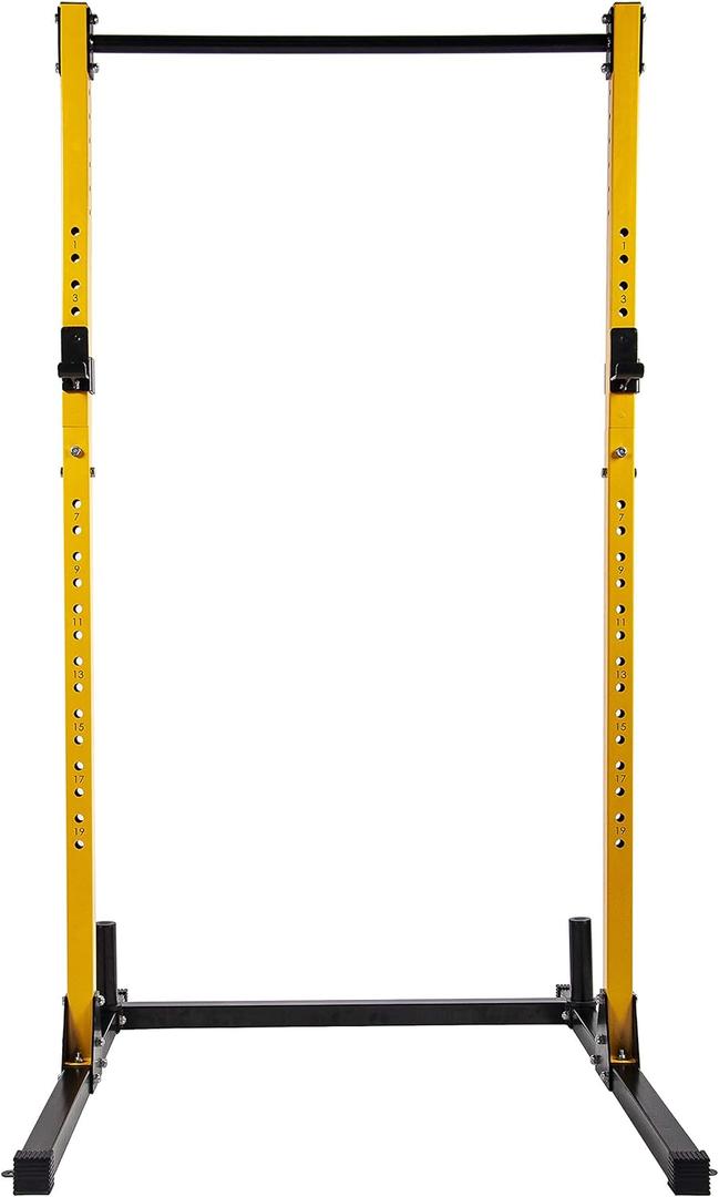 HulkFit Multi-Functional Adjustable Sport Series Power Rack, Weight Rack, Squat Rack for Home Gym Strength Training, Bench Press, Squats, and Deadlifts with Attachments and Accessories