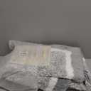 Pauwer Bathroom Rug Mat Set 3 Piece, Microfiber Shaggy Bath Set, Non-Slip Ultra Soft Carpet Mats, Absorbent with U-Shaped Toilet for Bathroom, Tub, Shower, Light Grey