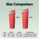 Owala FreeSip Sway Insulated Stainless Steel Water Bottle with Two-Way Spout, Built-In Straw and Bucket Handle, Made for Travel, School, and Sports, 40oz, BPA Free, Leak Proof, Strawberry Fields