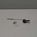 Universal Metal Black Toilet Handle Replacement Kit, Front Mount Toilet Flush Handle Replacement Compatible with Kohler, American Standard, TOTO, Mansfield, Solid Brass, Universal Style