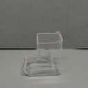 Hamsters Feeder Small Animals Automatic Dispenser Acrylic Clear Pet Food Storage Bowl for Dwarf Hamster Gerbils Mice Hedgehog Guinea Pig Pigeon Parrots (400ML)