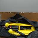Complete Pickleball net Set for Outdoor, Indoor, Backyard use, Includes Metal Frame, 22 Feet PE net, Paddles, Balls,Carry Bag (Yellow)