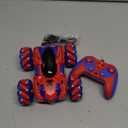 Kikikid Spider Remote Control Car for Boys, Rechargeable RC Cars Toys with Cool Lights, 2.4Ghz Double Sided Drift RC Stunt Cars, 360°Rotating 4WD Off-Road Race Car for 4-6 6-12 Boy Kids Gifts