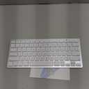 OMOTON Wireless Keyboard for Mac, Keyboard for Mac, Stable Bluetooth & Ultra-Slim Portable, Ergonomic Design, Compatible with MacBook Pro/Air/iMac, Silverwhite