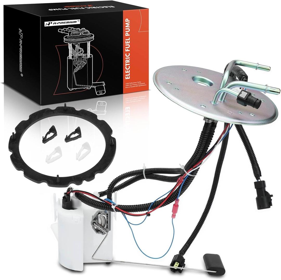A-Premium Electric Fuel Pump Assembly with Sending Unit Compatible with Ford F-250 F-450 F-550 Super Duty 2000-2004, Rear Side