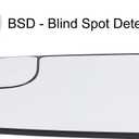 Driver Side Mirror Replacement for 2019-2025 Dodge Ram 1500 2500 with BSD Heated Left Side Mirror Glass Replacement w/o Auto Dimming