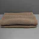 Jacquotha Waffle Bathroom Hand Towels 2-Piece (Tan)  Cotton, Soft, Lightweight, Lint Free, 13 x 29