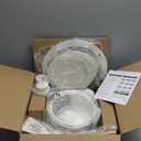 Ceramic Nonstick Cookware Set, Healthy,Non Toxic,17-Pieces Pots and Pans Set Removable Handles,Induction RV Kitchen Set,Stain & Scratch-resistant,Dishwasher/Oven Safe,PFAS/PFOA Free,Cream White