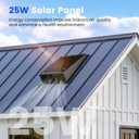 25W Solar Fan for Chicken Coop, 430CFM Solar Exhaust Fan with IP67 Waterproof Solar Panel-No Wiring Required, Easy Install Greenhouse Fan for Shed, Attic,Barn, Dog House