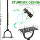 Aerator Lawn Tool for Gardening,42.5 in Manual Lawn Aerators-Easily Assemble Soil Aerator with Longer Spikes & Wider Foot Plate,Yard Aerator for Lawn to Revives Lawn Health